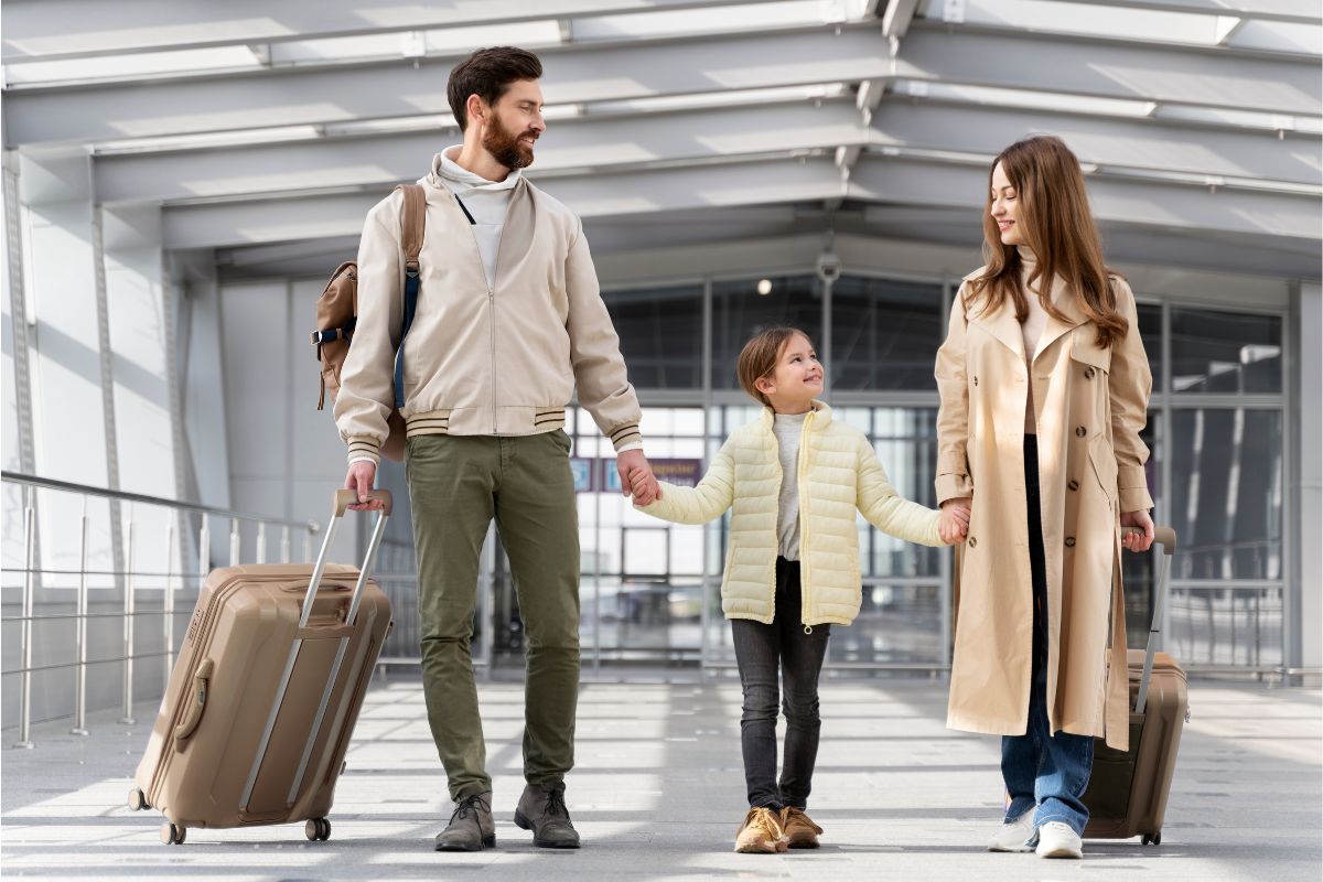Familia con niños